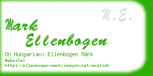 mark ellenbogen business card
